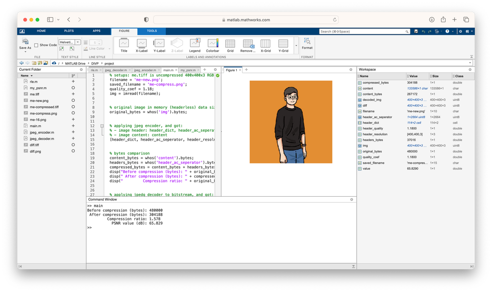 Implementing JPEG Image Compression Algorithm using MATLAB